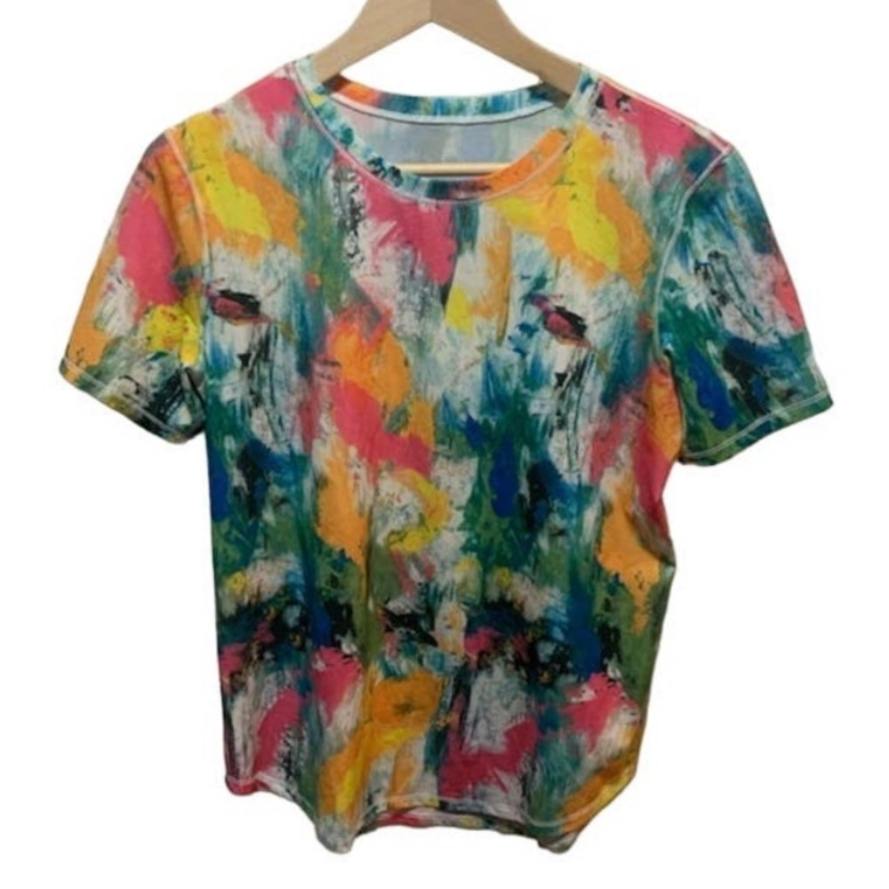 Lululemon High Neck Running and Training T-shirt- size 8